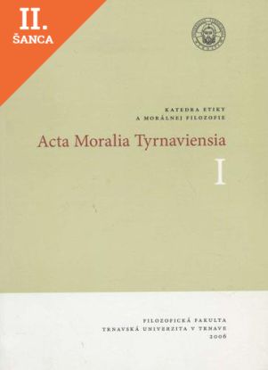Lacná kniha Acta Moralia Tyrnaviensia I