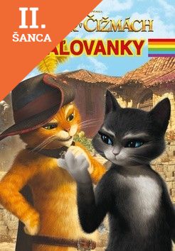 Lacná kniha Kocúr v čižmách - Samolepky, maľovánky, doplňovačky