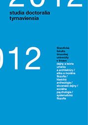 Studia doctoralia Tyrnaviensia 2012