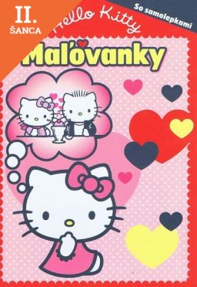 Lacná kniha Hello Kitty Maľovanky so samolepkami
