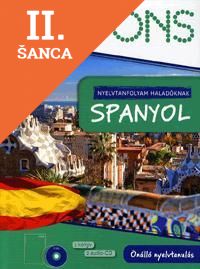 Lacná kniha PONS nyelvtanfolyam haladóknak: Spanyol (1 könyv + 2 audio CD)
