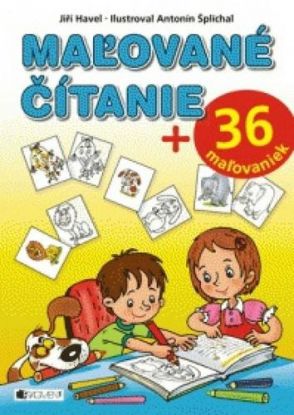 Maľované čítanie + 36 maľovaniek (modrá)