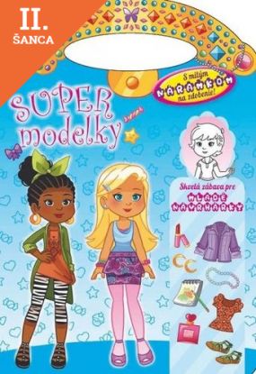 Lacná kniha SUPERmodelky - modrý náramok