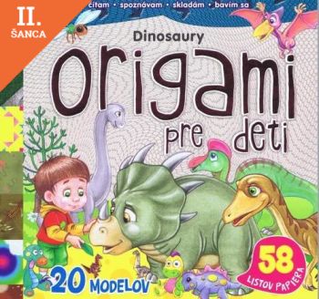 Lacná kniha Origami pre deti - Dinosaury