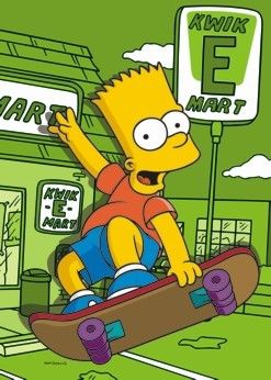 Bart na skateboardu