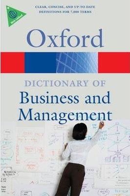 A dictionary of business and management
