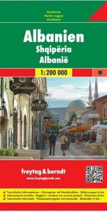 Albanien 1:200 000 Autokarte
