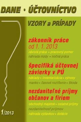 Dane, účtovníctvo vzory a prípady 1 2013