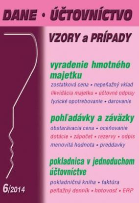 Dane, účtovníctvo vzory a prípady 6 2014