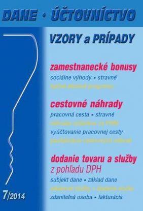 Dane, účtovníctvo vzory a prípady 7 2014