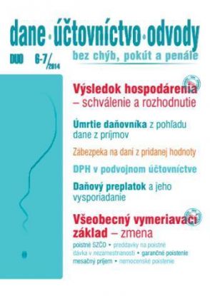 Dane Účtovníctvo Odvody 6-7 2014