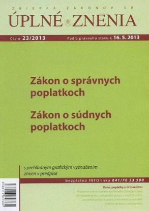 Úplné znenia 23 2013