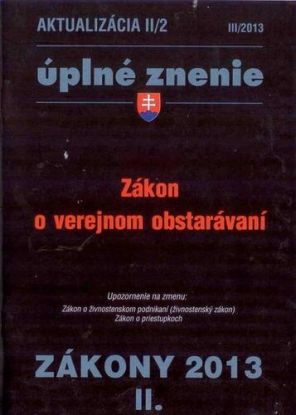 Zákony 2013 II. aktualizácia II 2 - Zákon o verejnom obstarávaní