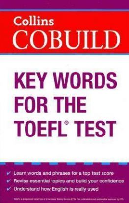Collins Cobuild: Key Words for the TOEFL Test