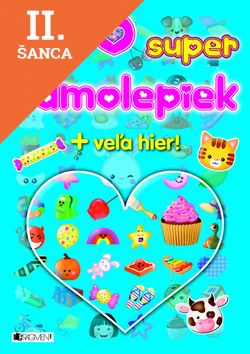 Lacná kniha 500 super samolepiek - modrá