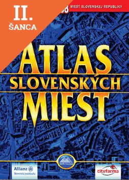 Lacná kniha Atlas slovenských miest – 138 máp miest Slovenska