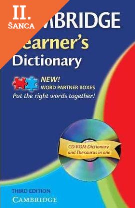 Lacná kniha Cambridge Learner's Dictionary With CD-ROM