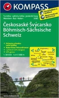 Českosaské Švýcarsko Böhmisch-Sächsische Schweiz 1:50 000 lamino