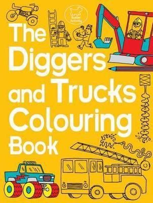 Diggers and Trucks Colouring Book