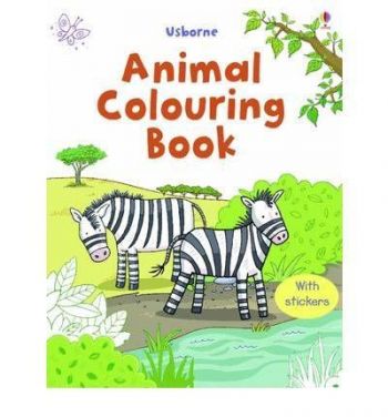 First Colouring Sticker Book Animals