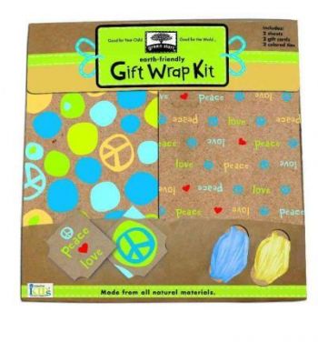 Green Start Gift Wrap - Love N` Peace