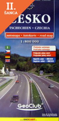 Lacná kniha Česko autoatlas 1:800 000