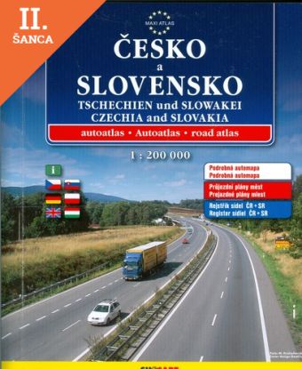 Lacná kniha Česko a Slovensko autoatlas 1:200 000