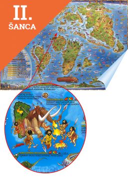Lacná kniha Detská mapa Prehistorický svet