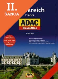 Lacná kniha Francúzsko atlas 1:400T ADAC