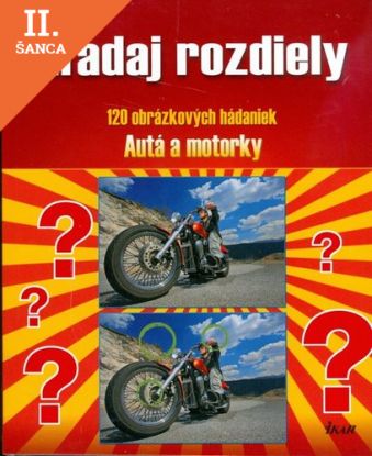 Lacná kniha Hľadaj rozdiely: Autá a motorky
