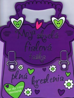 Moja skvelá fialová taška - viac ako 1000 samolepiek