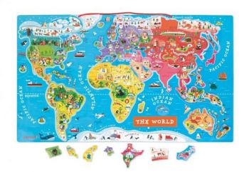 Magnetická mapa sveta EN verzia JANOD