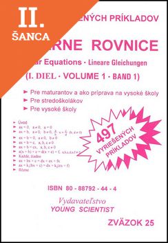 Lacná kniha Lineárne rovnice I.diel zväzok25