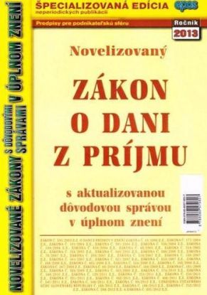 NZ 4 2013 o dani z príjmu