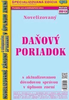 NZ 5 2013 Daňový poriadok
