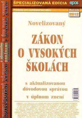 NZ o vysokých školách 9 2012