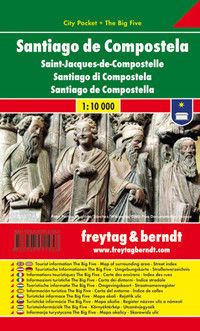 Santiago de Compostela 1:10 000 - plán centra lamino