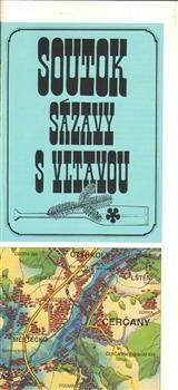 Soutok Sázavy s Vltavou vodácko-tábornícka mapa 1:45T