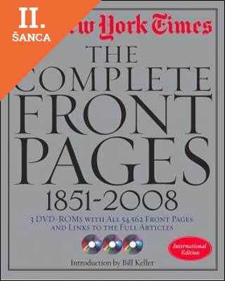 Lacná kniha New York Times 1851-2009 Front Pages + 3DVD