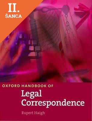 Lacná kniha Oxford Handbook of Legal Correspondence Student´s Book