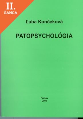 Lacná kniha Patopsychológia