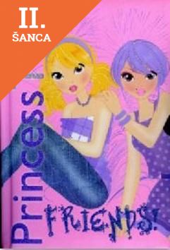 Lacná kniha Princess TOP Friends (ružová)