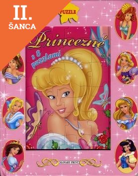 Lacná kniha Princezné - S 8 puzzlami