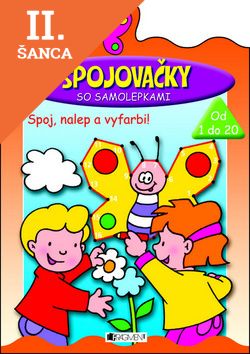 Lacná kniha Spojovačky so samolepkami (oranžové)