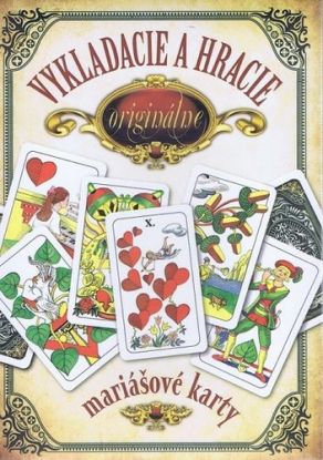 Vykladacie a hracie originálne mariášové karty - komplet kniha + karty