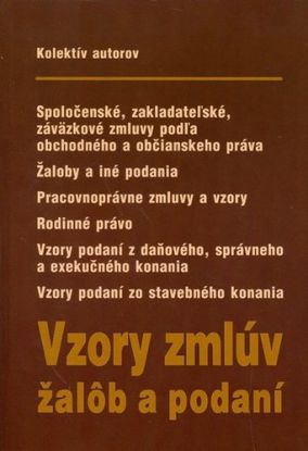 Vzory zmlúv žalôb a podaní 2012 + CD