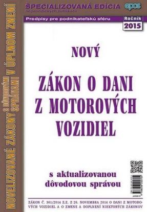 NZ 8 2015 o dani z motorových vozidiel