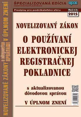 NZ 4 2015 o používaní elektronickej registračnej pokladnice