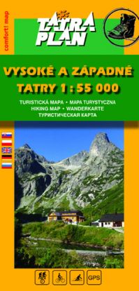 Vysoké a Západné Tatry 1:55 000 comfort - SK
