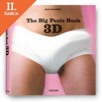 Lacná kniha The Big Penis Book 3D + 3D okuliare